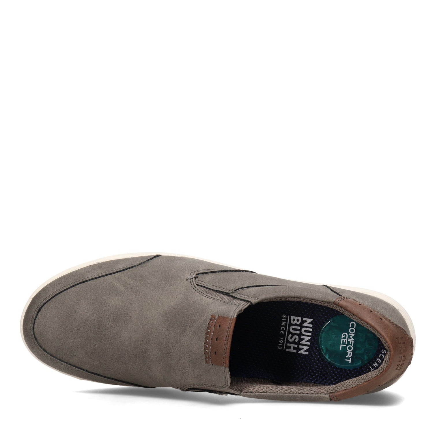 Peltz Shoes  Men's Nunn Bush Kore City Walk Slip-On Sneaker CHARCOAL 84820-013