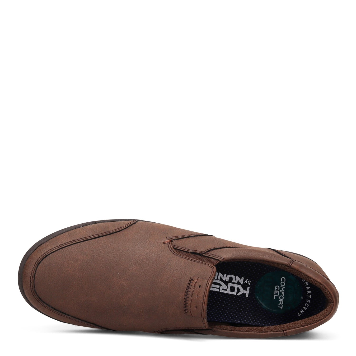 Peltz Shoes  Men's Nunn Bush Kore City Walk Slip-On Sneaker DARK BROWN 84820-201
