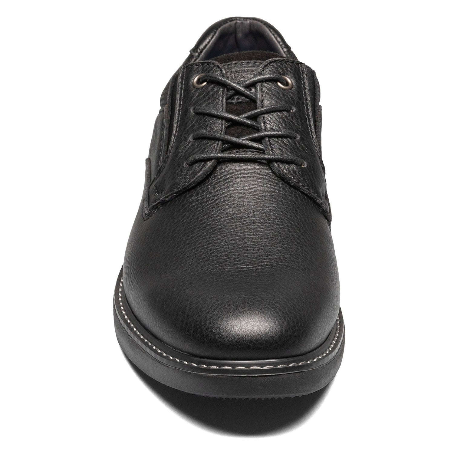 Peltz Shoes  Men's Nunn Bush Bayridge Plain Toe Oxford BLACK 84903-001