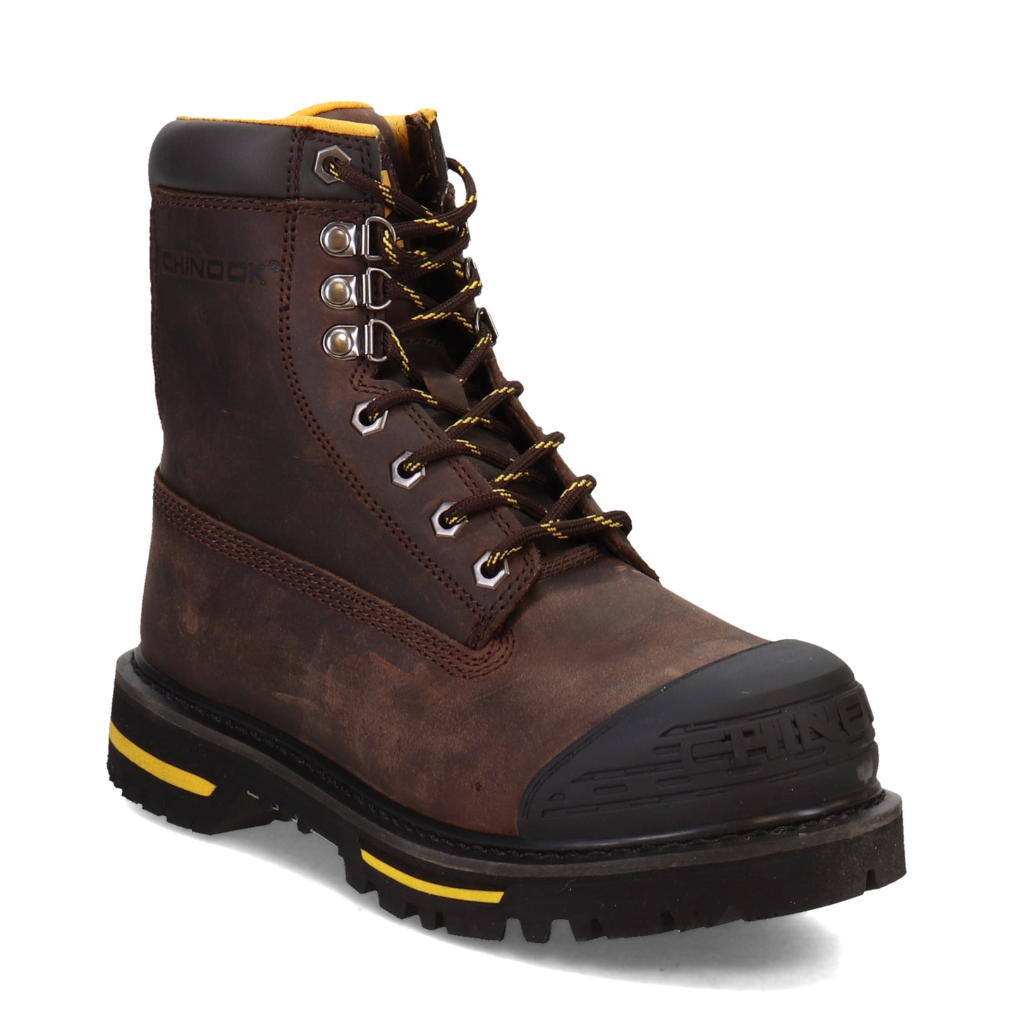 Peltz Shoes  Men's Chinook Tarantula 8in Steel Toe Boot BROWN 8490B