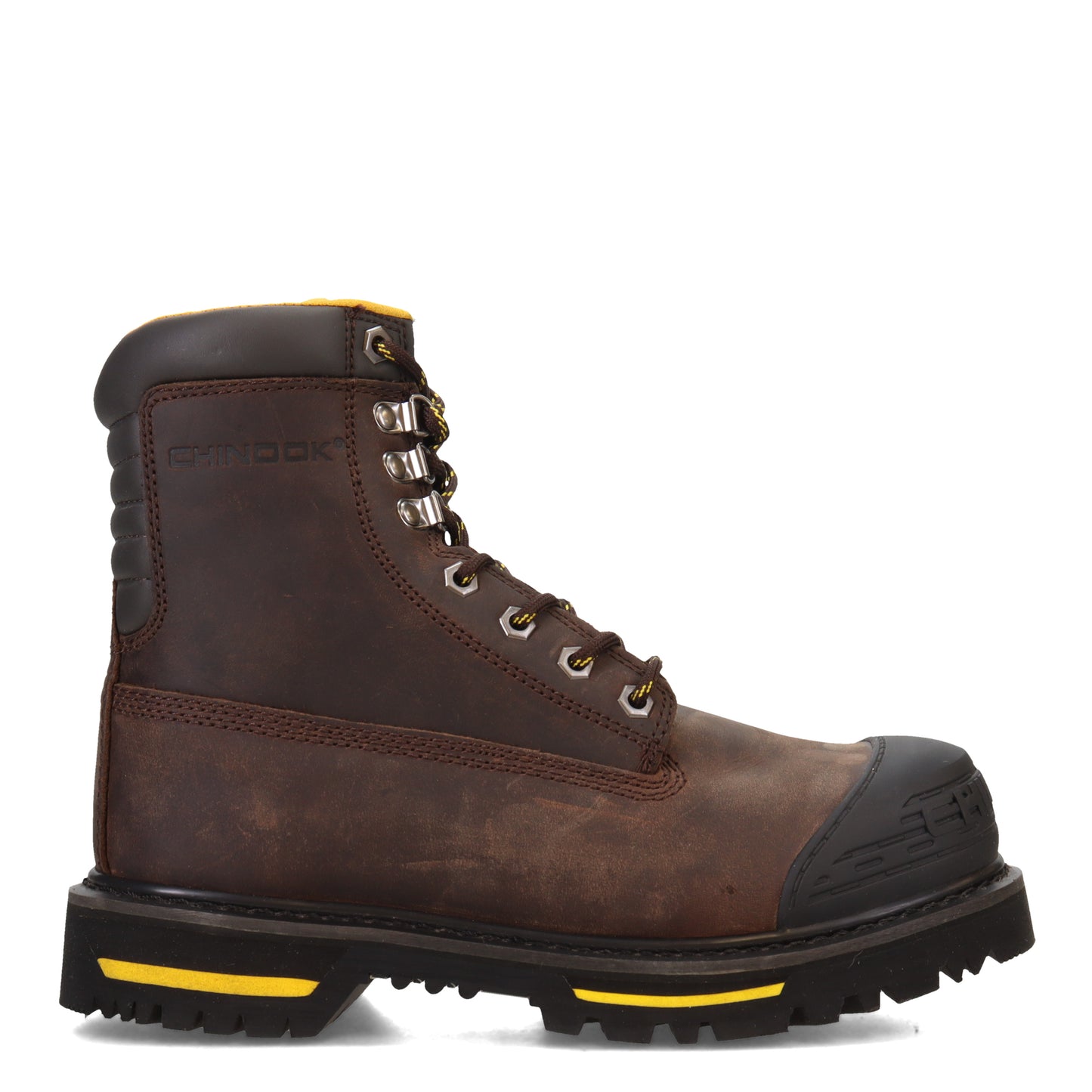 Peltz Shoes  Men's Chinook Tarantula 8in Steel Toe Boot BROWN 8490B