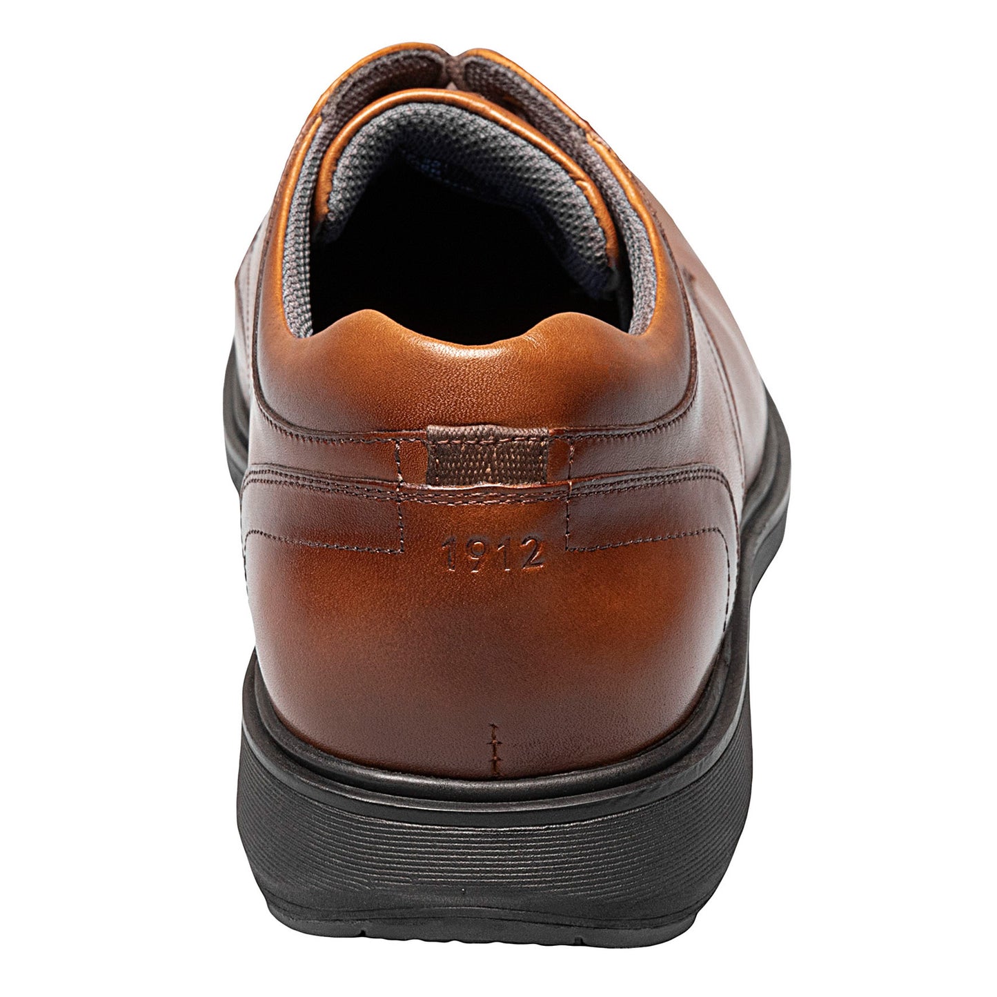 Peltz Shoes  Men's Nunn Bush KORE Pro Plain Toe Oxford COGNAC 84942-221