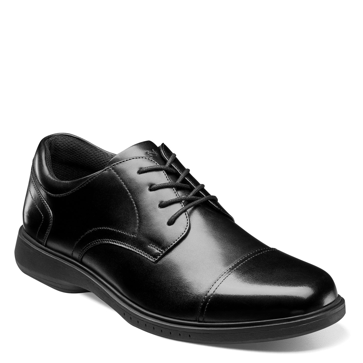 Peltz Shoes  Men's Nunn Bush KORE Pro Cap Toe Oxford BLACK 84944-001