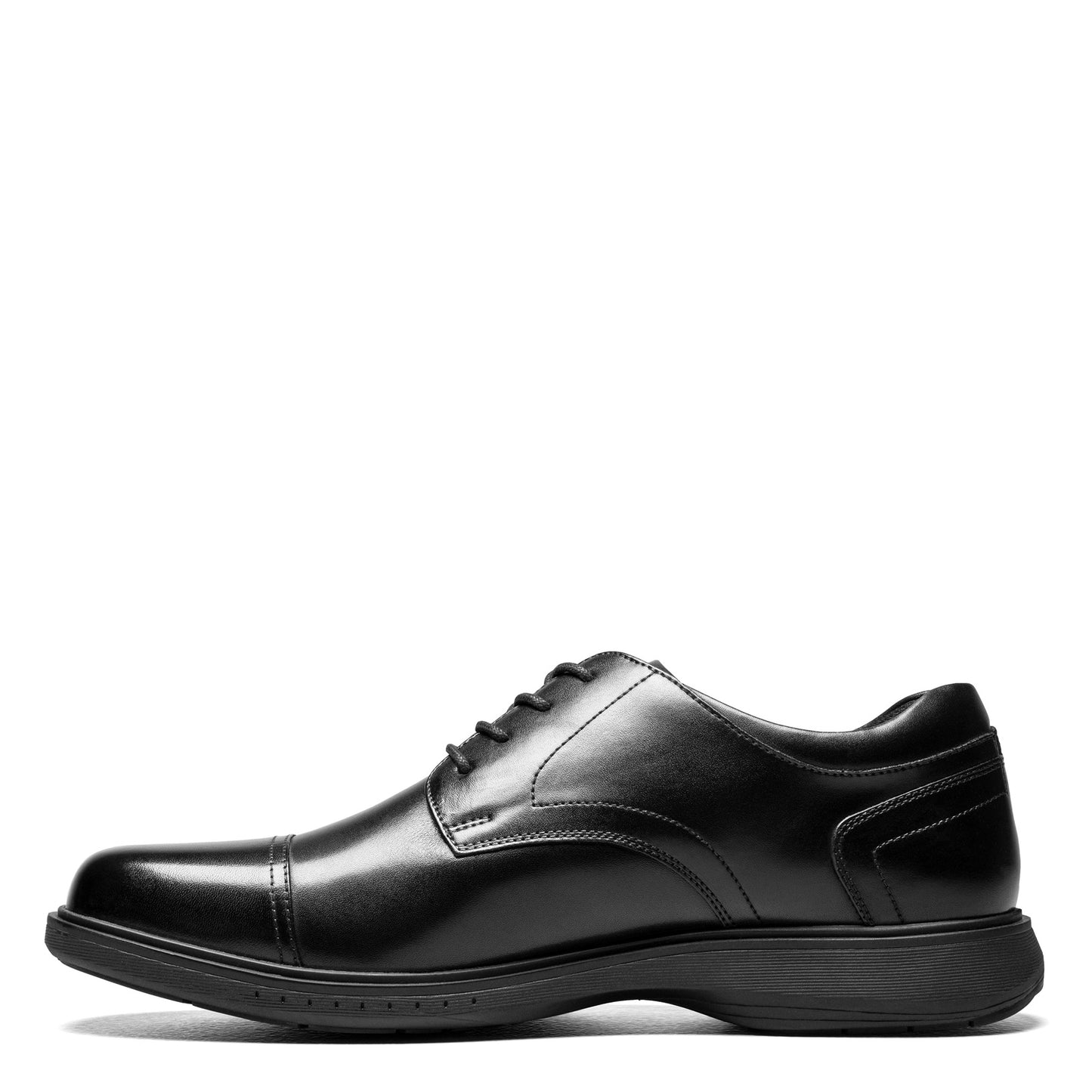 Peltz Shoes  Men's Nunn Bush KORE Pro Cap Toe Oxford BLACK 84944-001