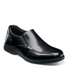 Peltz Shoes  Men's Nunn Bush Kore Pro Bicycle Toe Slip-On BLACK 84945-001