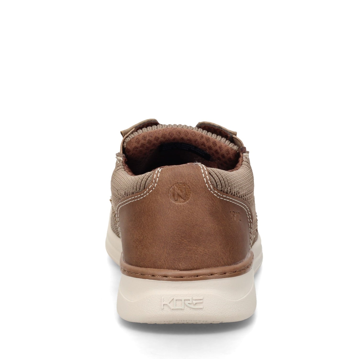 Peltz Shoes  Men's Nunn Bush Tour Knit Oxford TAUPE 84969-261