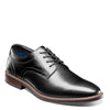 Peltz Shoes  Men's Nunn Bush Centro Flex Plain Toe Oxford BLACK 84982-001