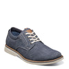 Peltz Shoes  Men's Nunn Bush Otto Canvas Plain Toe Oxford BLUE DENIM COLORED 85015-462