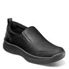 Peltz Shoes  Men's Nunn Bush KORE Elevate Moc Toe Slip-On BLACK 85018-001