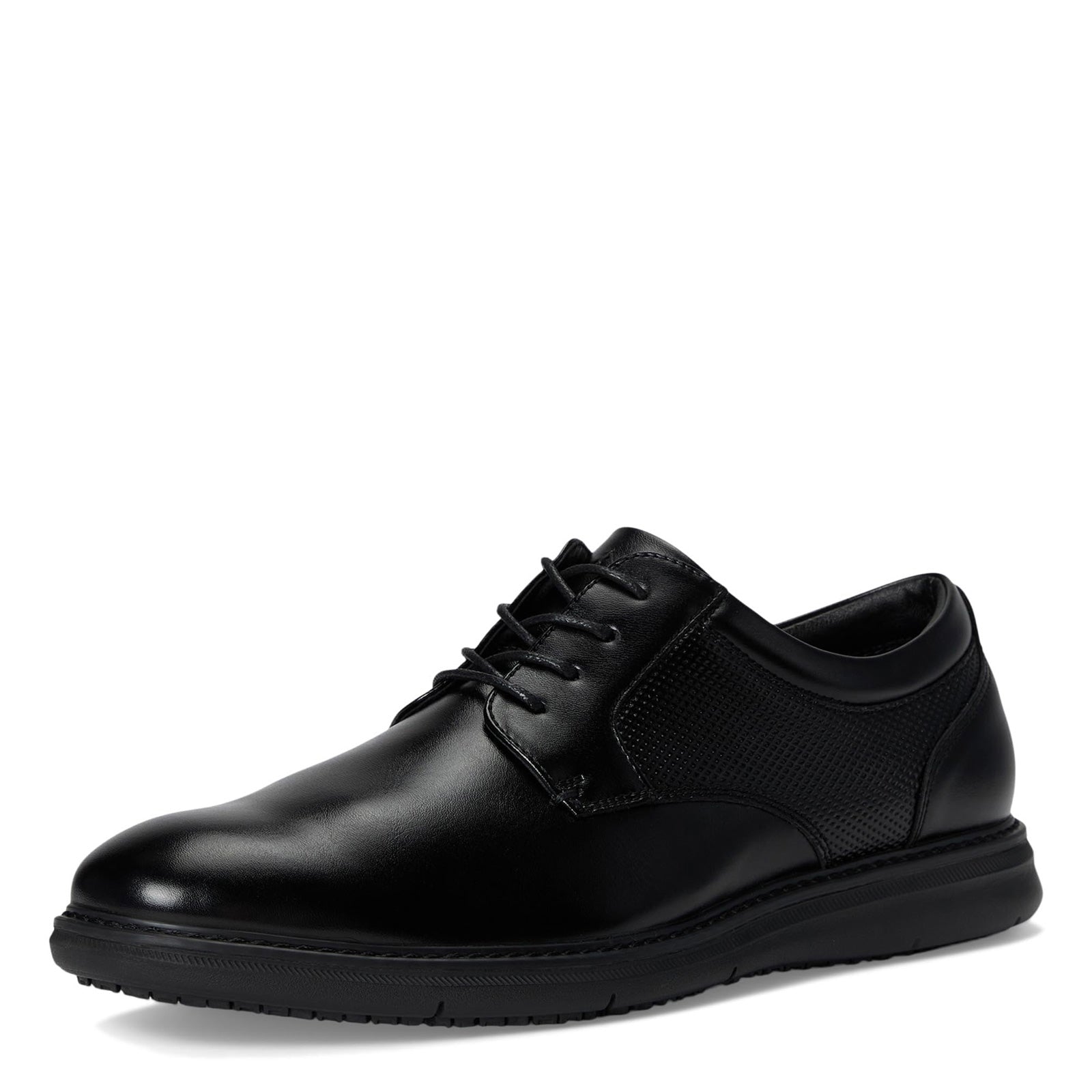 Nunn Bush Chase Work Men's Plain Toe Oxford Shoes, Size: 8.5, Black