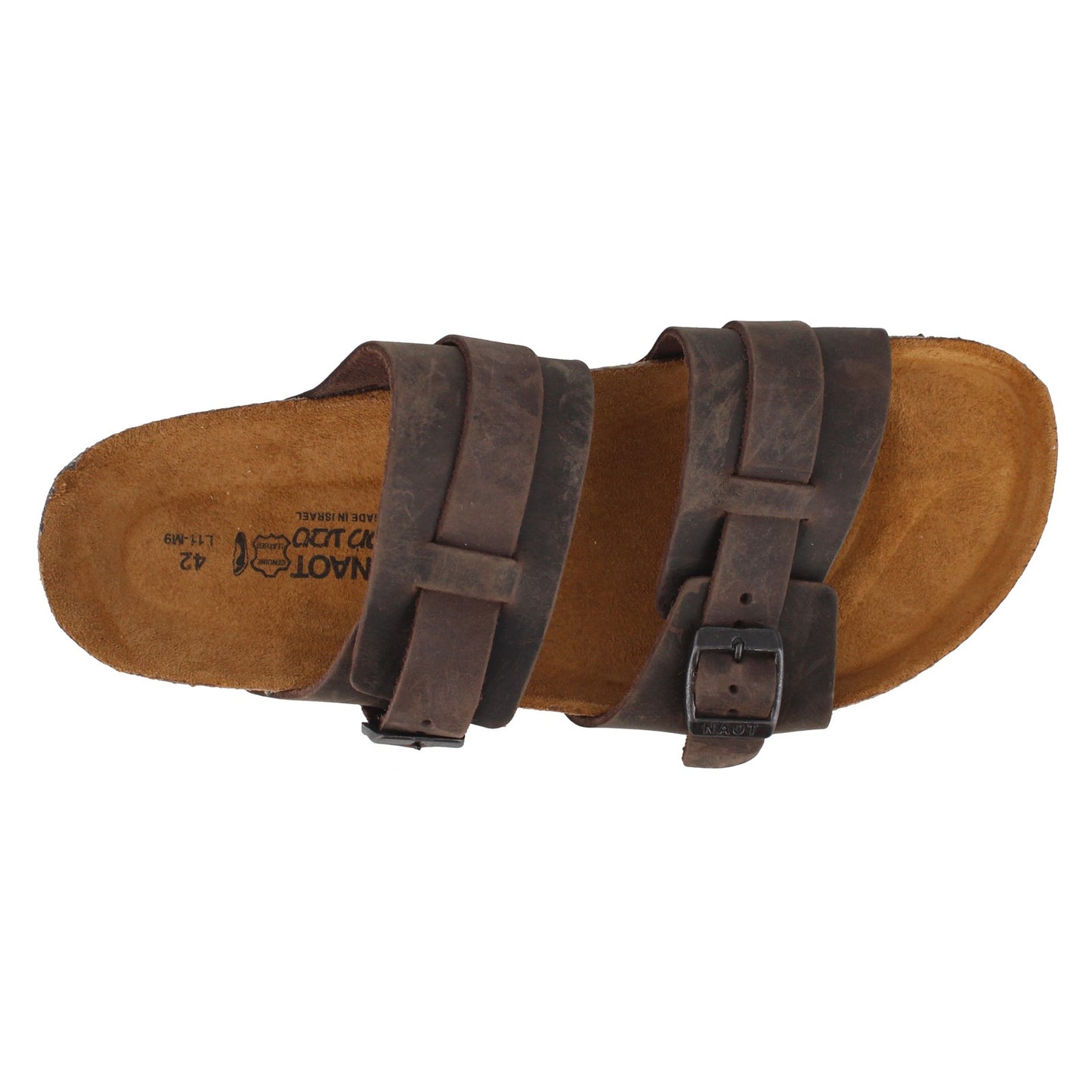 Peltz Shoes  Men's Naot Santa Cruz sandals Brown 8515-483