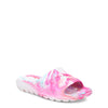 Peltz Shoes  Girl's Skechers Hogan Color Splashed Slide Sandal - Little Kid & Big Kid Lavender/Mint 86781L-LVMT