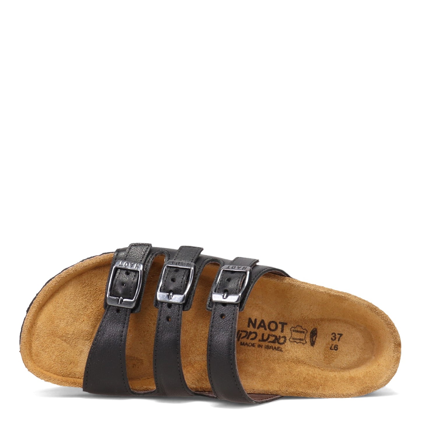 Peltz Shoes  Women's Naot Austin Sandal SOFT BLACK 8700-BA6