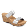 Peltz Shoes  Women's Naot Caveran Sandal SILVER 87003-BA9