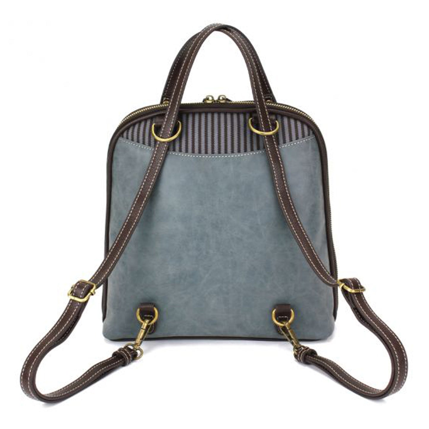 Peltz Shoes  Chala Convertible Backpack Purse Indigo 870TT1