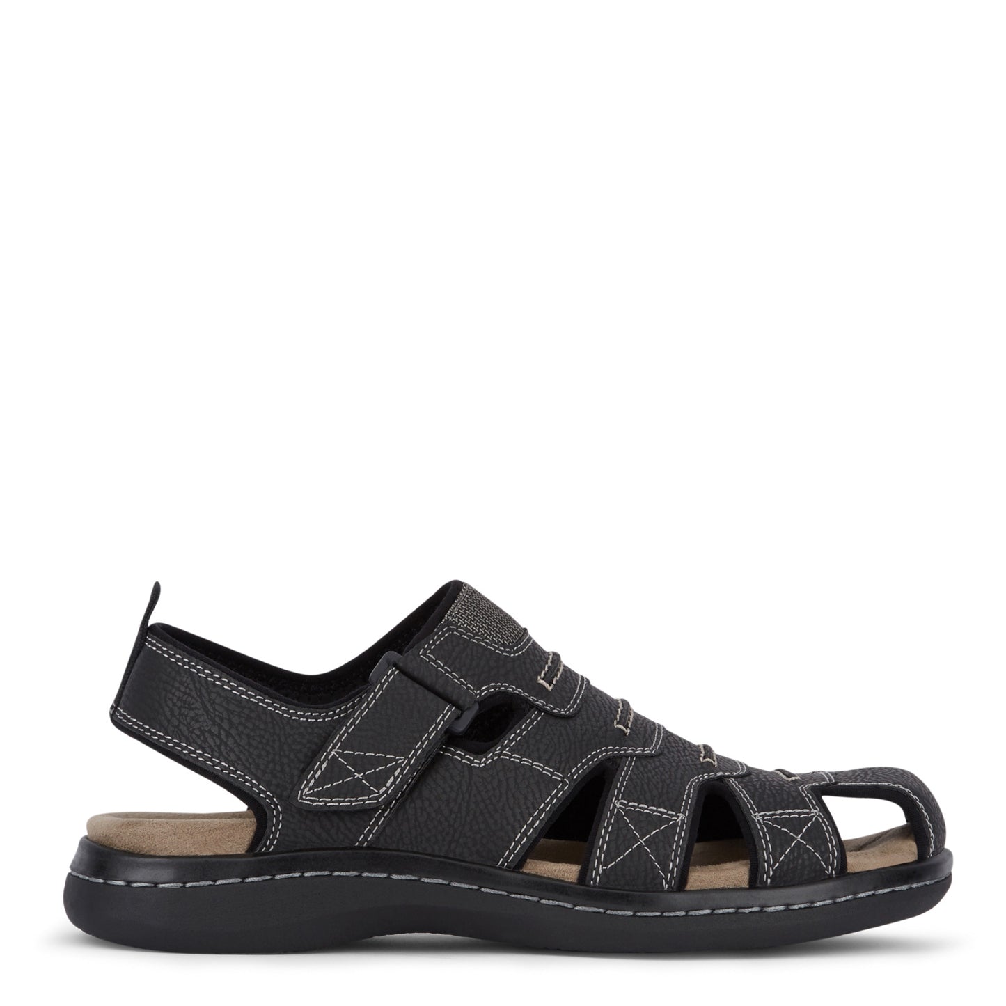 Peltz Shoes  Men's Dockers Searose Sporty Sandal BLACK 90-21374