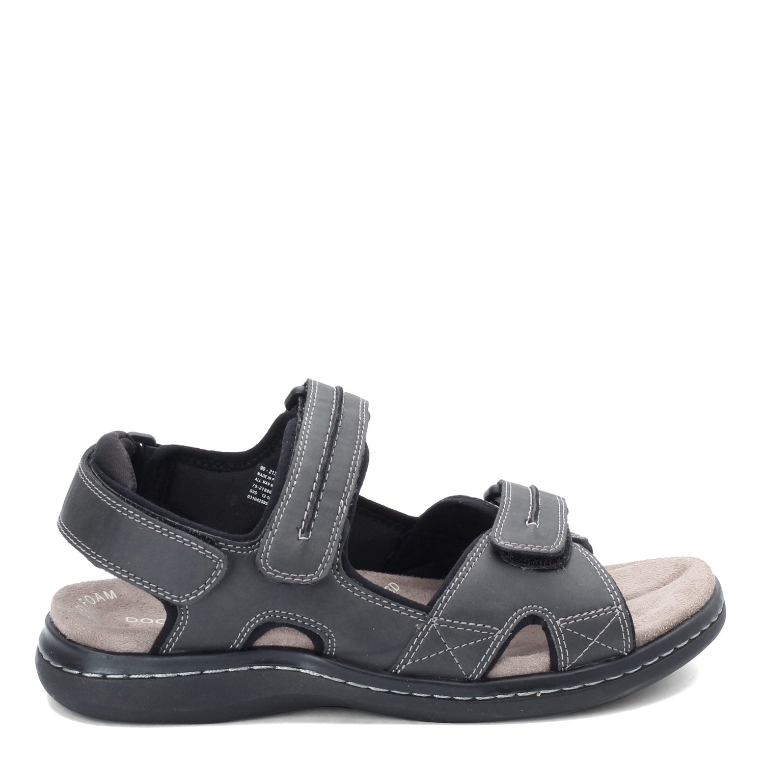 Peltz Shoes  Men's Dockers Newpage Sandal GRAY 90-21386