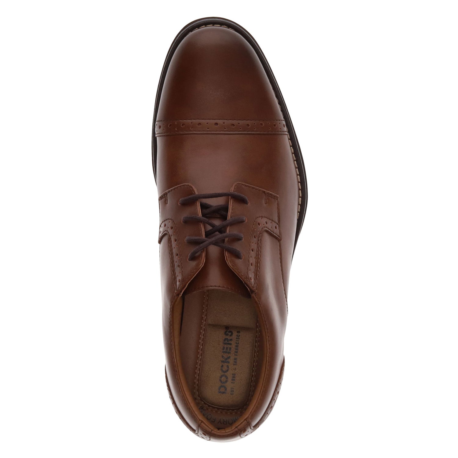 Peltz Shoes  Men's Dockers Ferrell Oxford MAHOGANY 90-36796