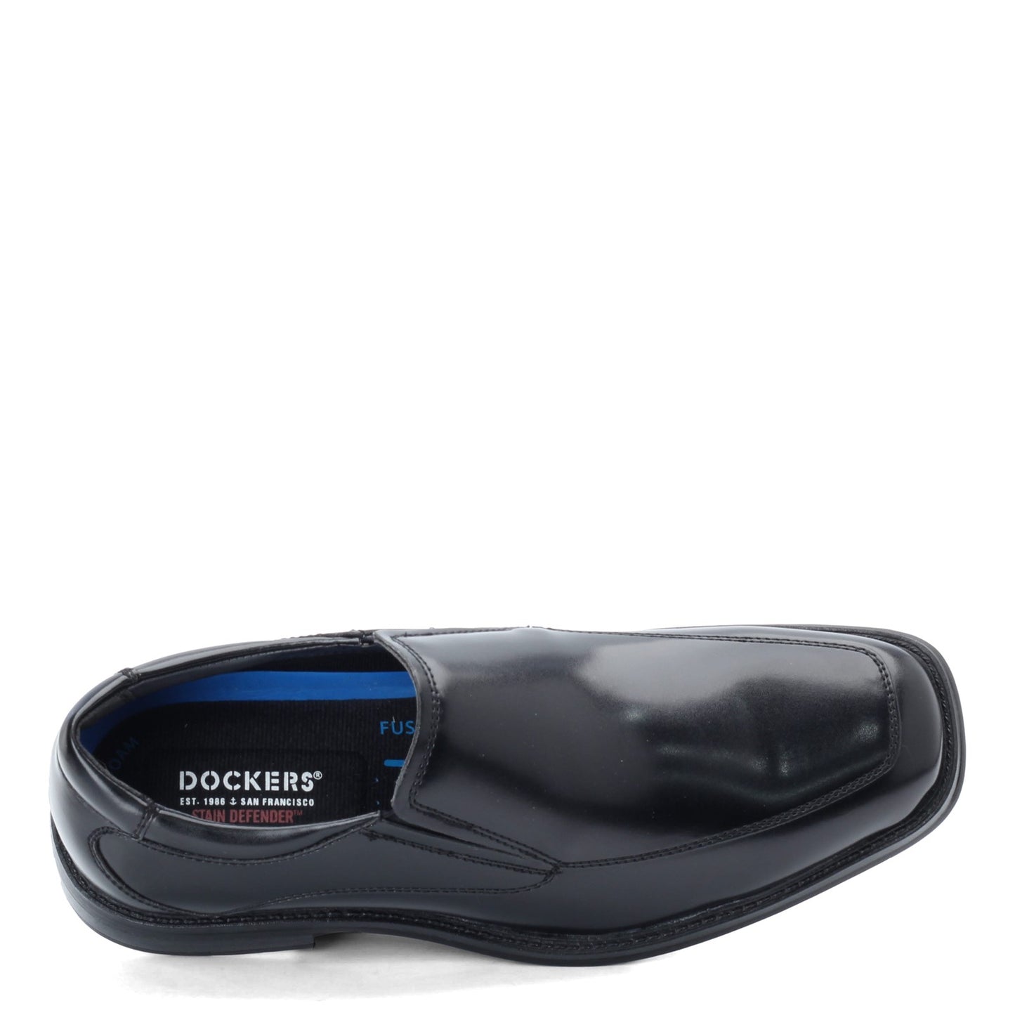 Peltz Shoes  Men's Dockers Lawton Slip Resistant Loafer BLACK 90-36974