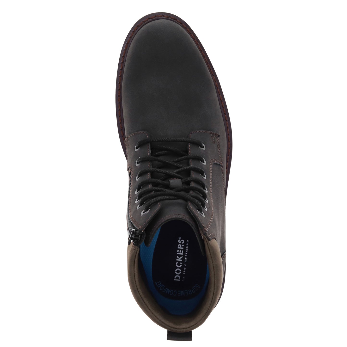 Peltz Shoes  Men's Dockers Denver Boot Black 90-37614