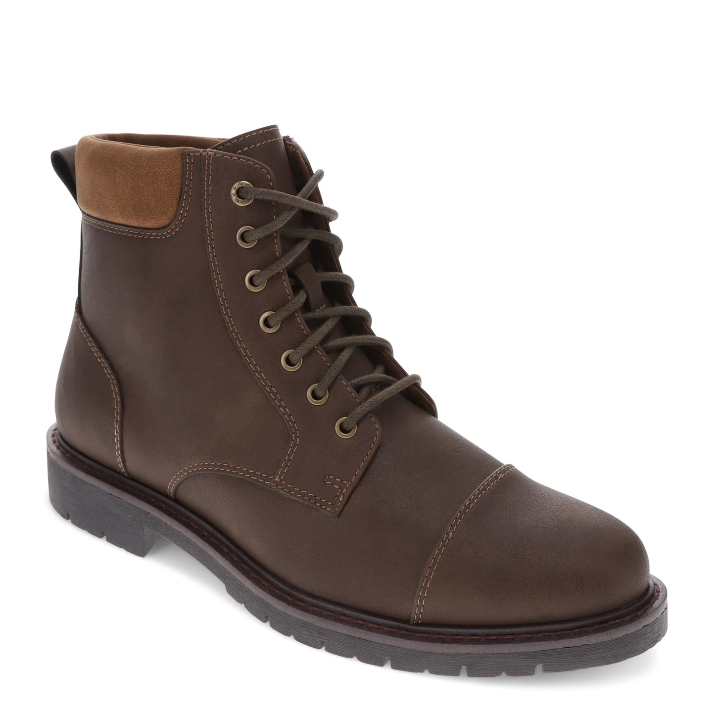 Peltz Shoes  Men's Dockers Dudley Boot Dark Brown 90-37638