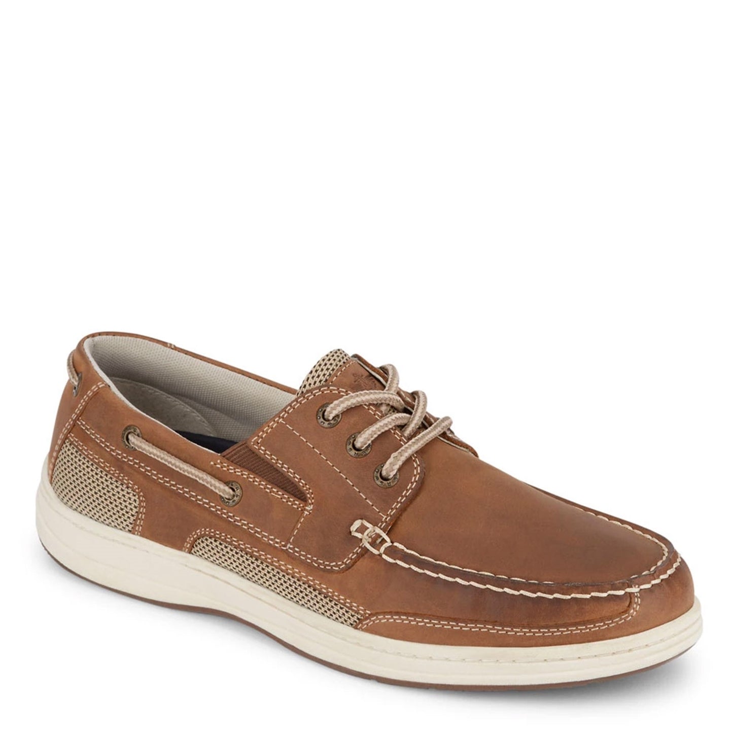 Peltz Shoes  Men's Dockers Beacon Boat Shoe DARK TAN 90-38613