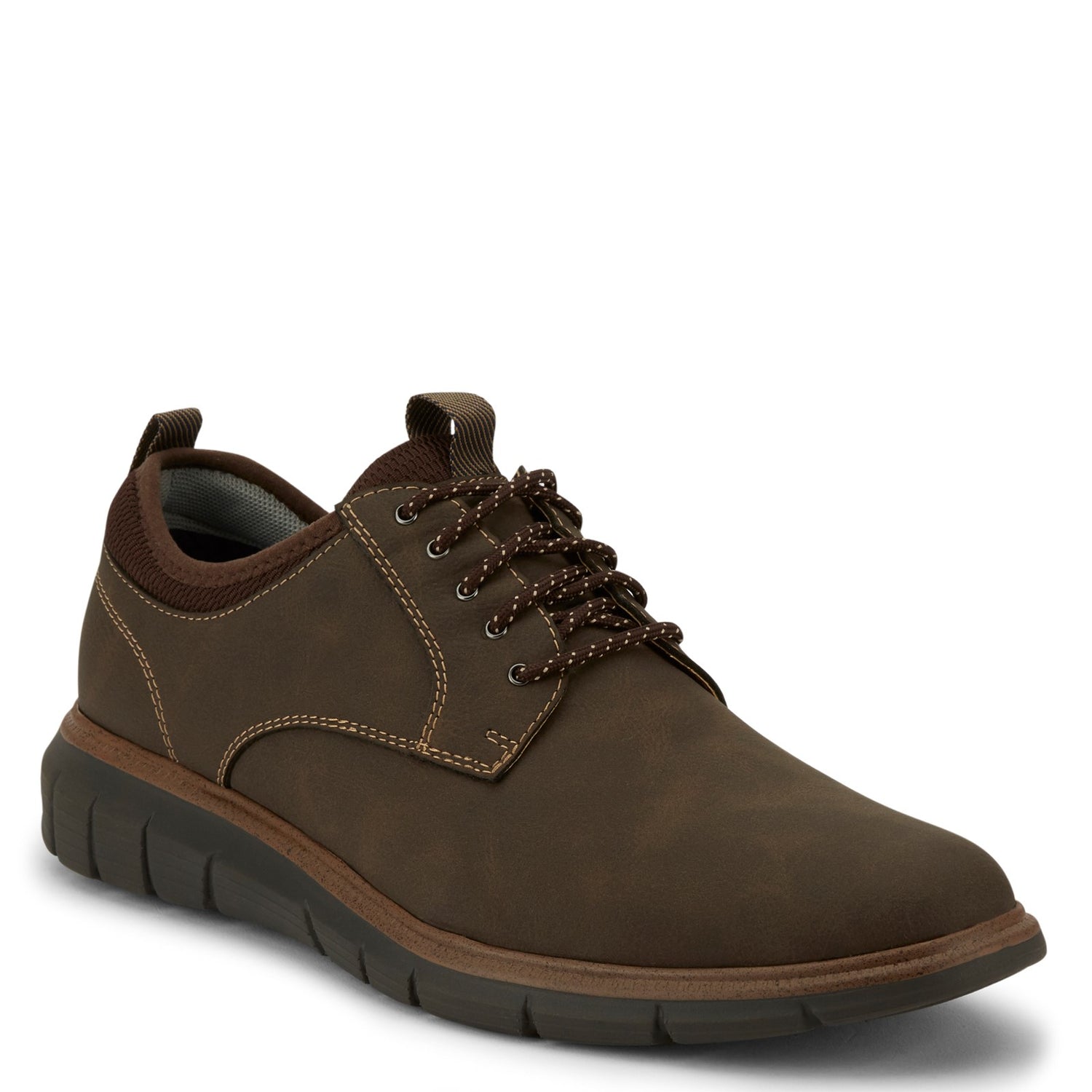 Peltz Shoes  Men's Dockers Cooper Oxford DARK BROWN 90-43707
