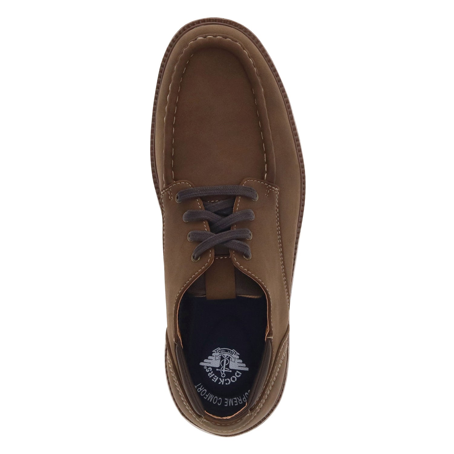 Peltz Shoes  Men's Dockers Rooney Oxford DARK TAN 90-44172