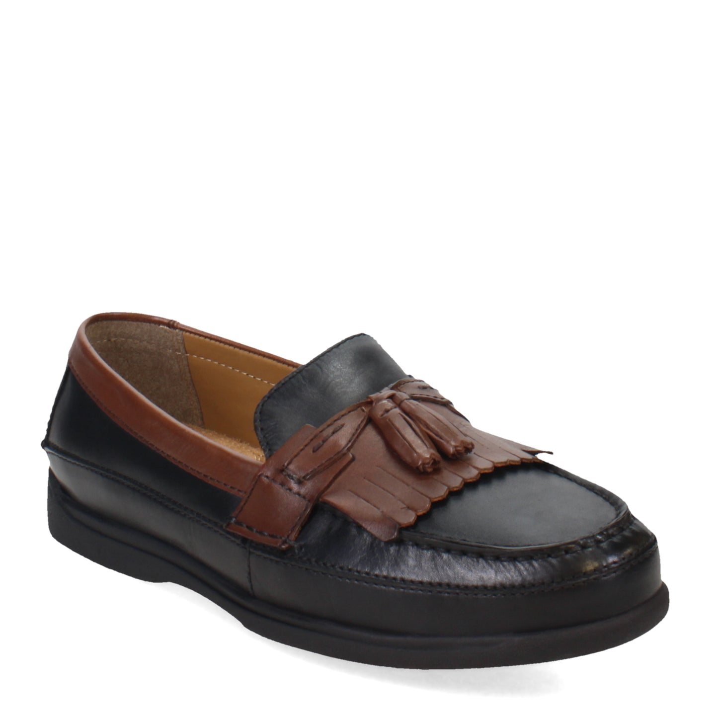 Peltz Shoes  Men's Dockers Sinclair Loafer BLACK BROWN 90-7324