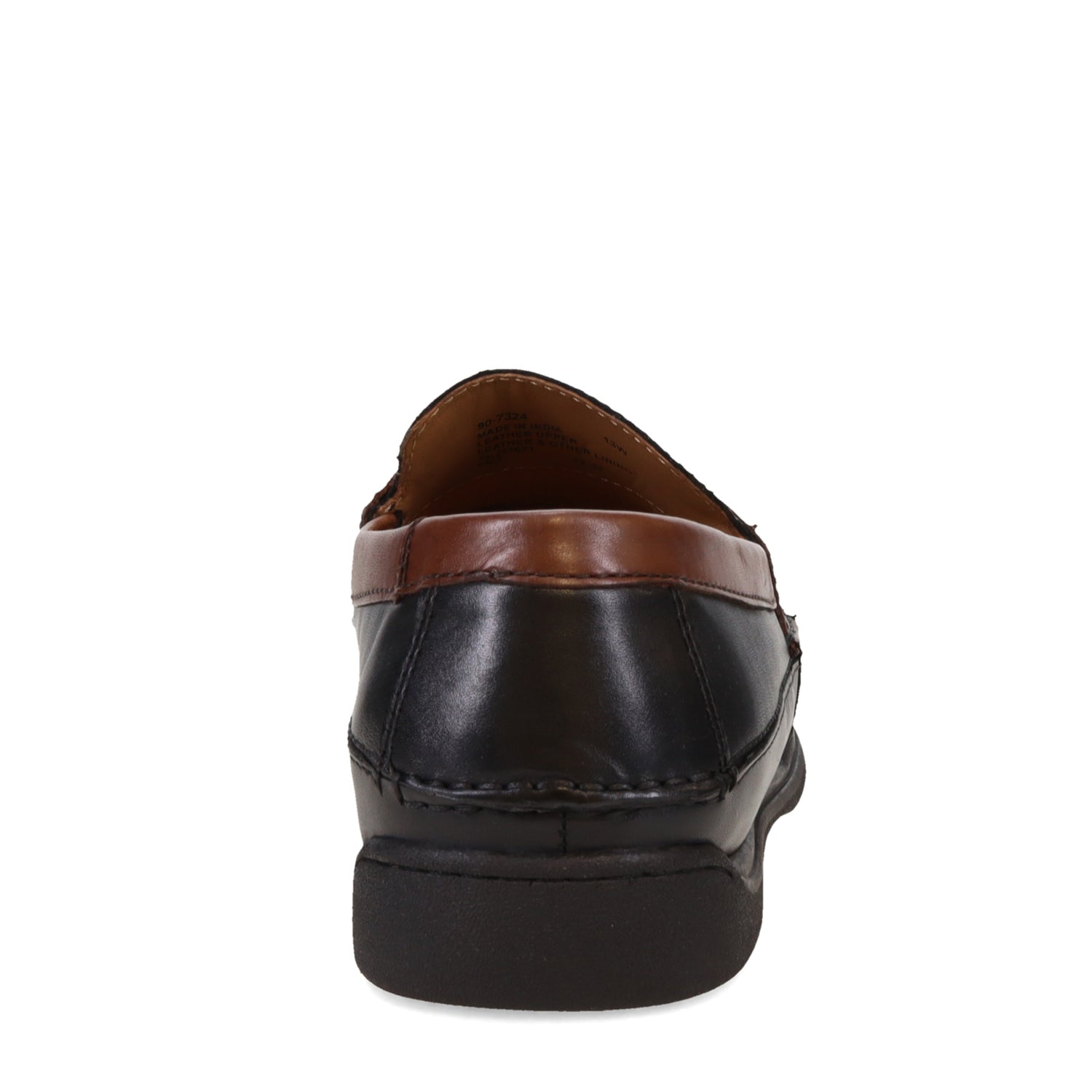 Peltz Shoes  Men's Dockers Sinclair Loafer BLACK BROWN 90-7324