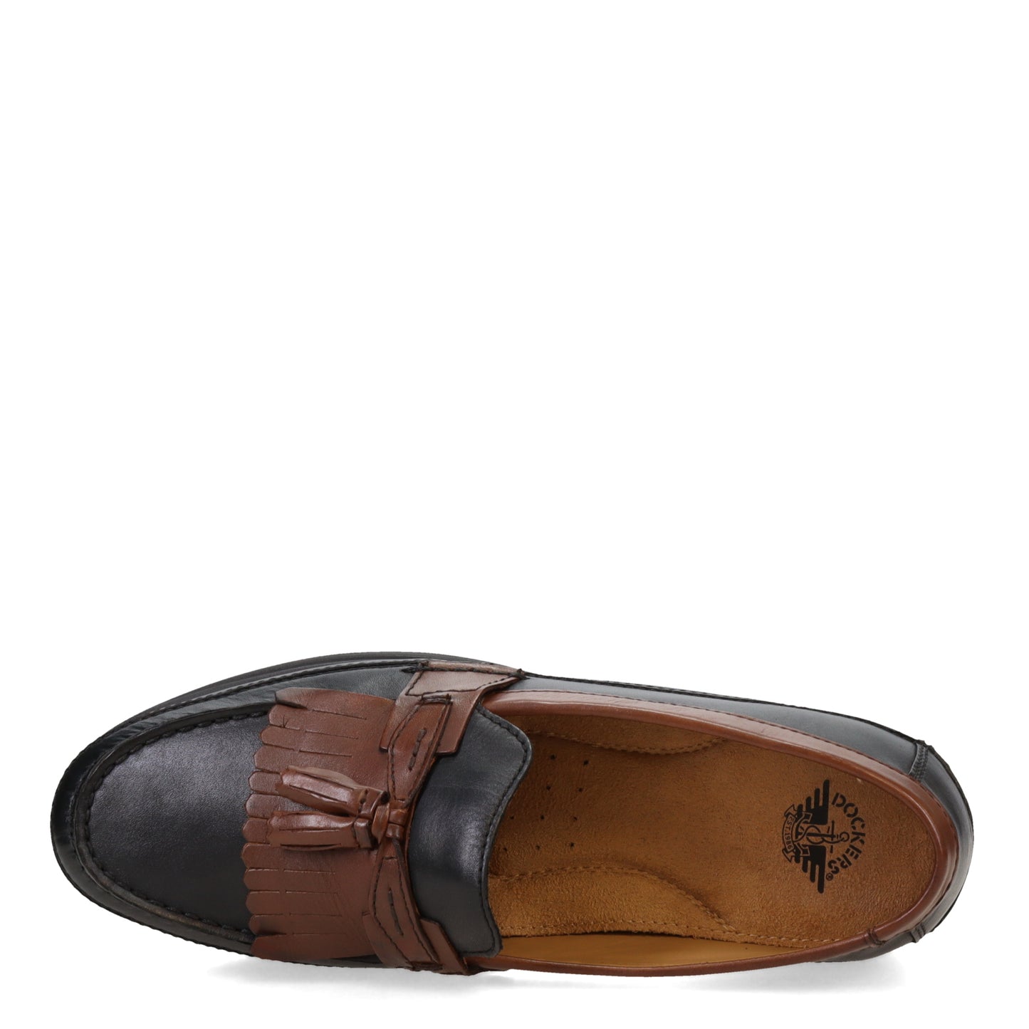 Peltz Shoes  Men's Dockers Sinclair Loafer BLACK BROWN 90-7324
