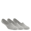 Peltz Shoes  Men's Florsheim No Show Basic Liner Socks - 3 Pack Grey 9045-020