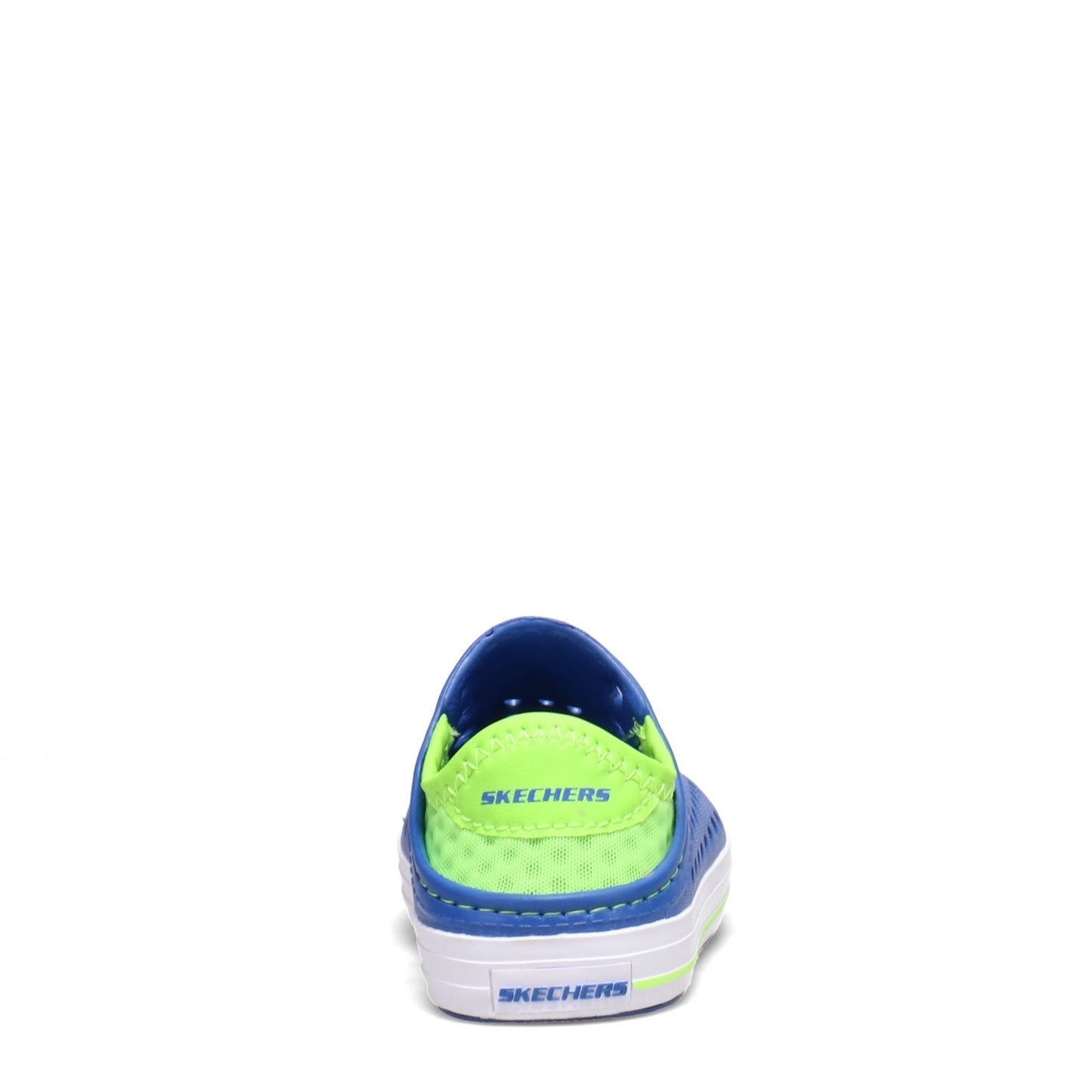 Peltz Shoes  Boy's Skechers Guzman Steps - Aqua Surge Slip-On - Toddler BLUE LIME 91995N-BLLM
