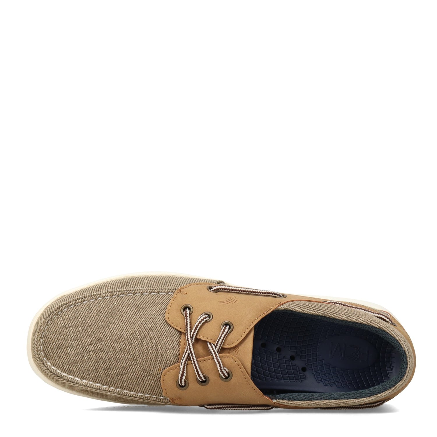 Peltz Shoes  Men's Island Surf Company Bimini Boat Shoe KHAKI 9210KHK