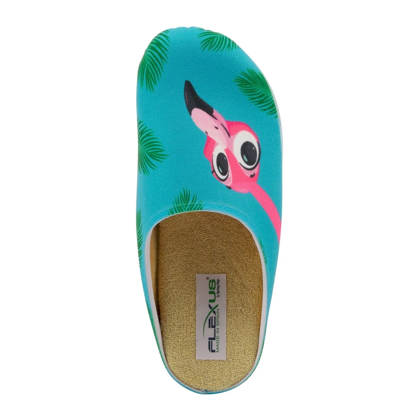 Peltz Shoes  Women's Flexus Missbeaks Slipper Turquoise Multi 927509-TQM