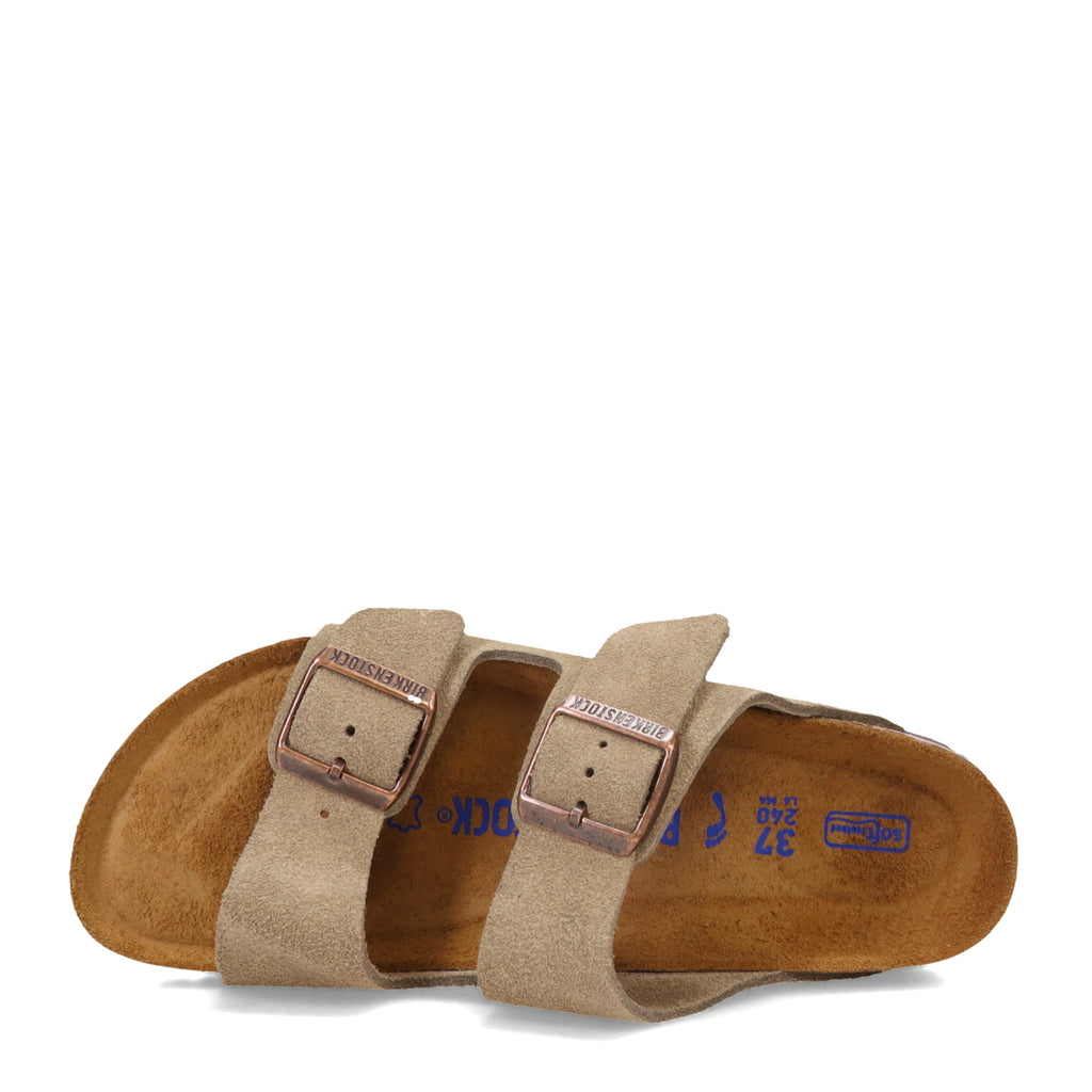 Women's Birkenstock Arizona Soft Footbed Sandal - Narrow Fit TAUPE 95130 3 N
