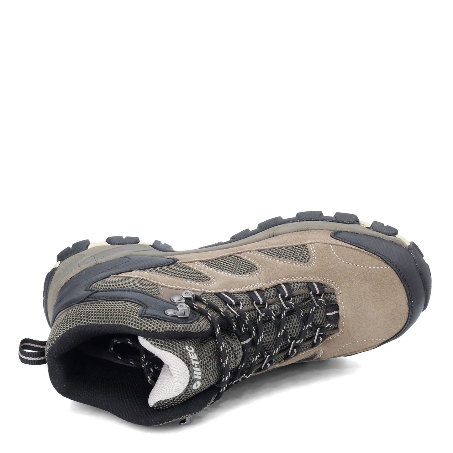Peltz Shoes  Men's Hi Tec Logan Waterproof Hiking Boot GREY BROWN 9534