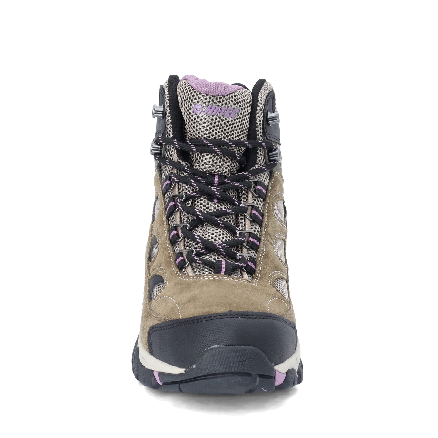 Peltz Shoes  Women's Hi Tec Logan Waterproof Hiking Boot - Wide Width BROWN 9536W