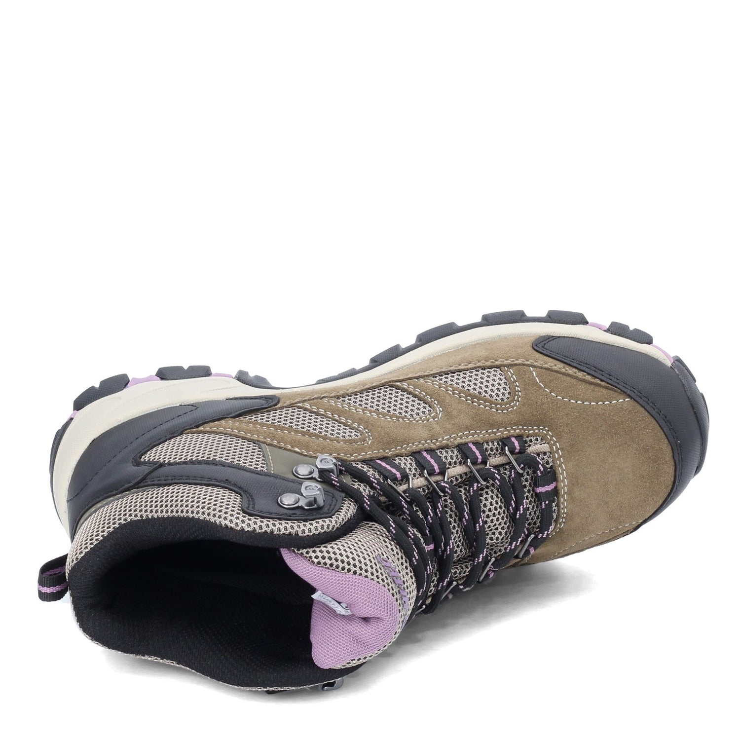 Peltz Shoes  Women's Hi Tec Logan Waterproof Hiking Boot BROWN 9536