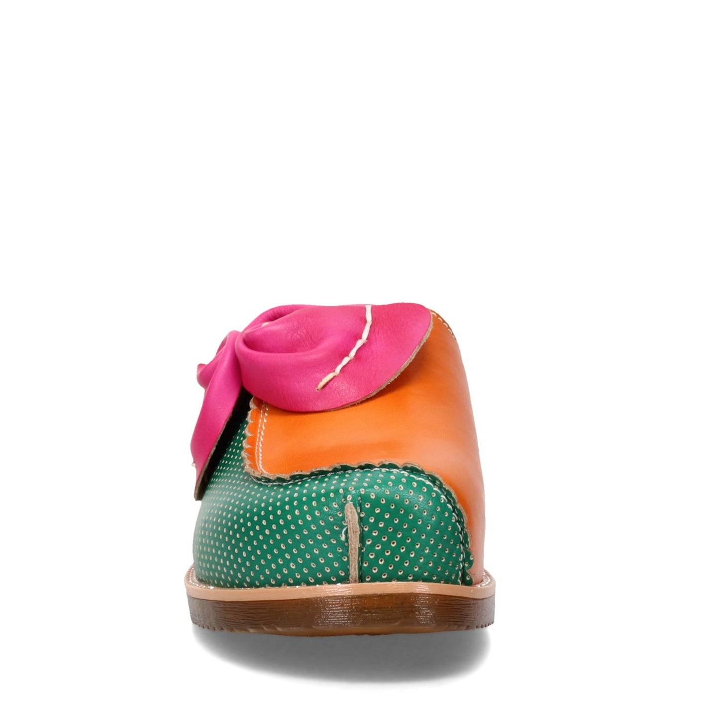Peltz Shoes  Women's L'Artiste by Spring Step Tricolor Slip-On Green Pink Multi 955009-FXM