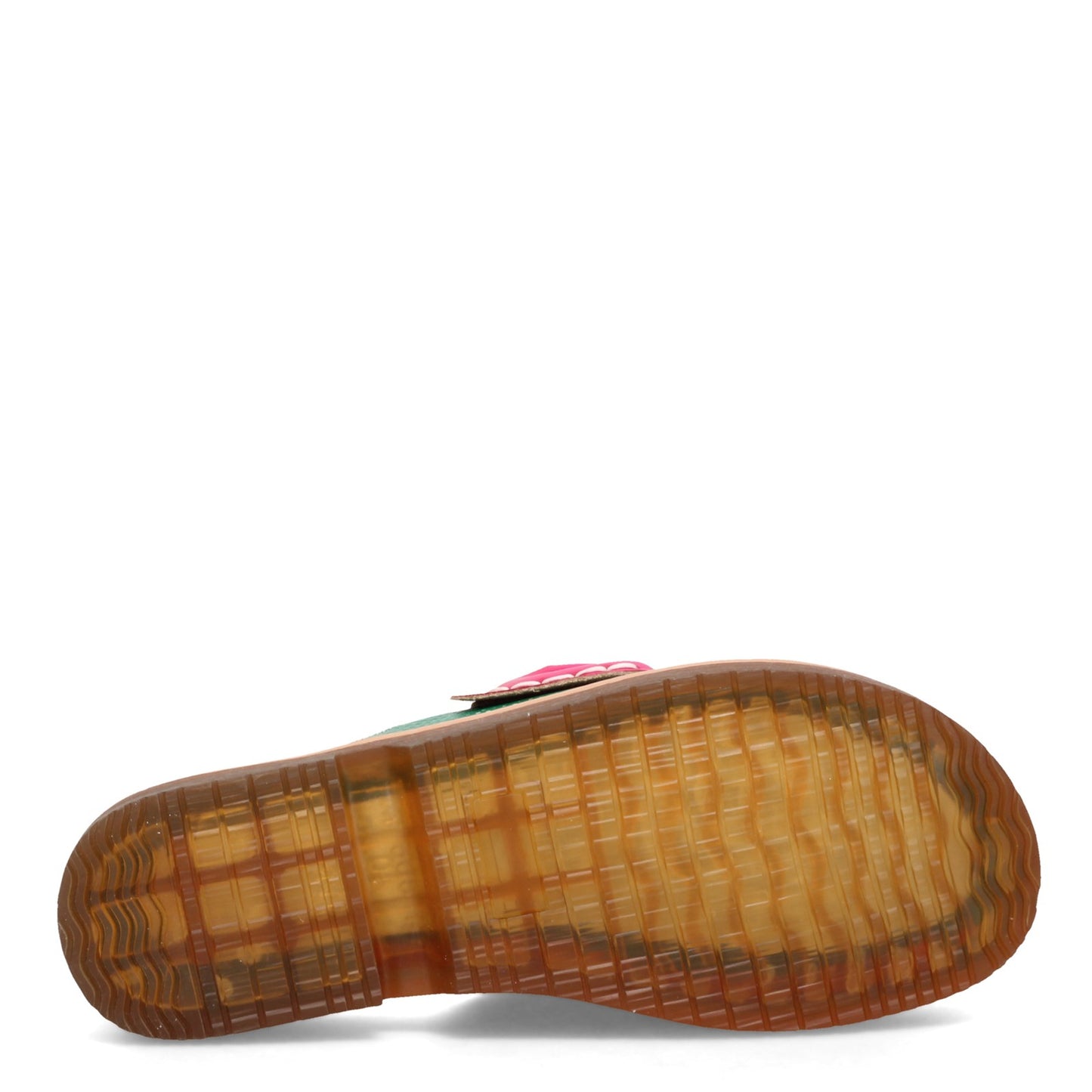 Peltz Shoes  Women's L'Artiste by Spring Step Tricolor Slip-On Green Pink Multi 955009-FXM