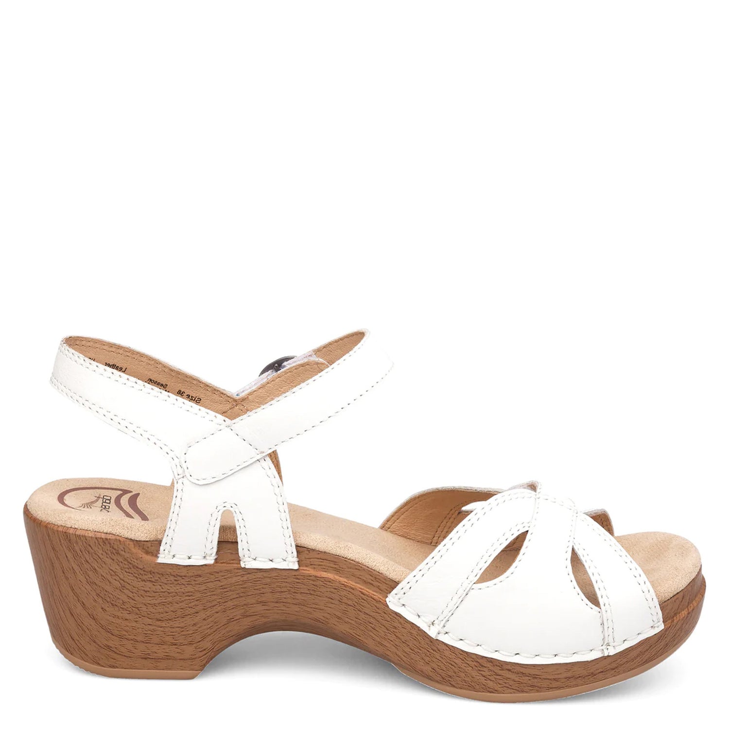 Peltz Shoes  Women's Dansko Season Sandal White 9849-012200