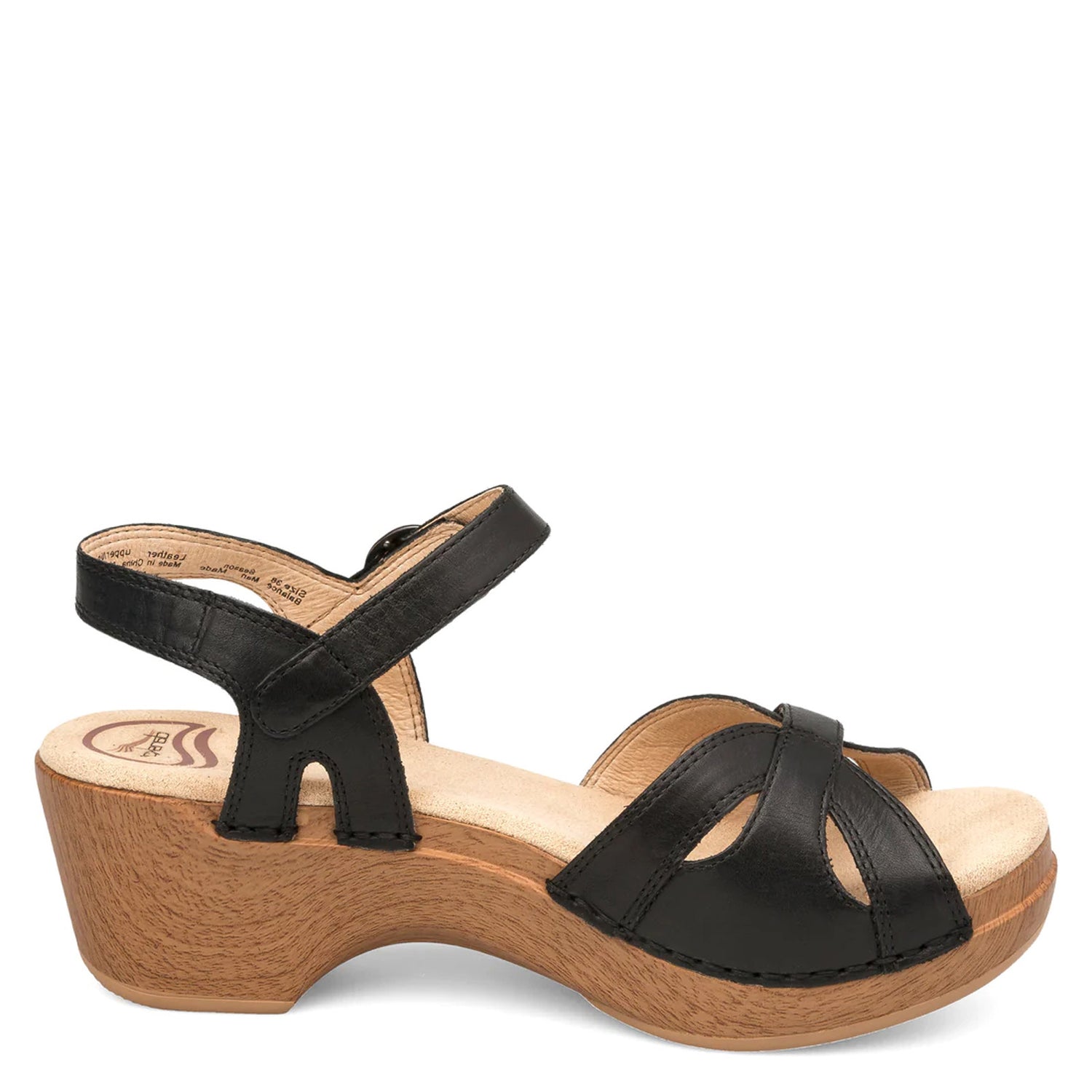 Peltz Shoes  Women's Dansko Season Sandal Black 9849-022200