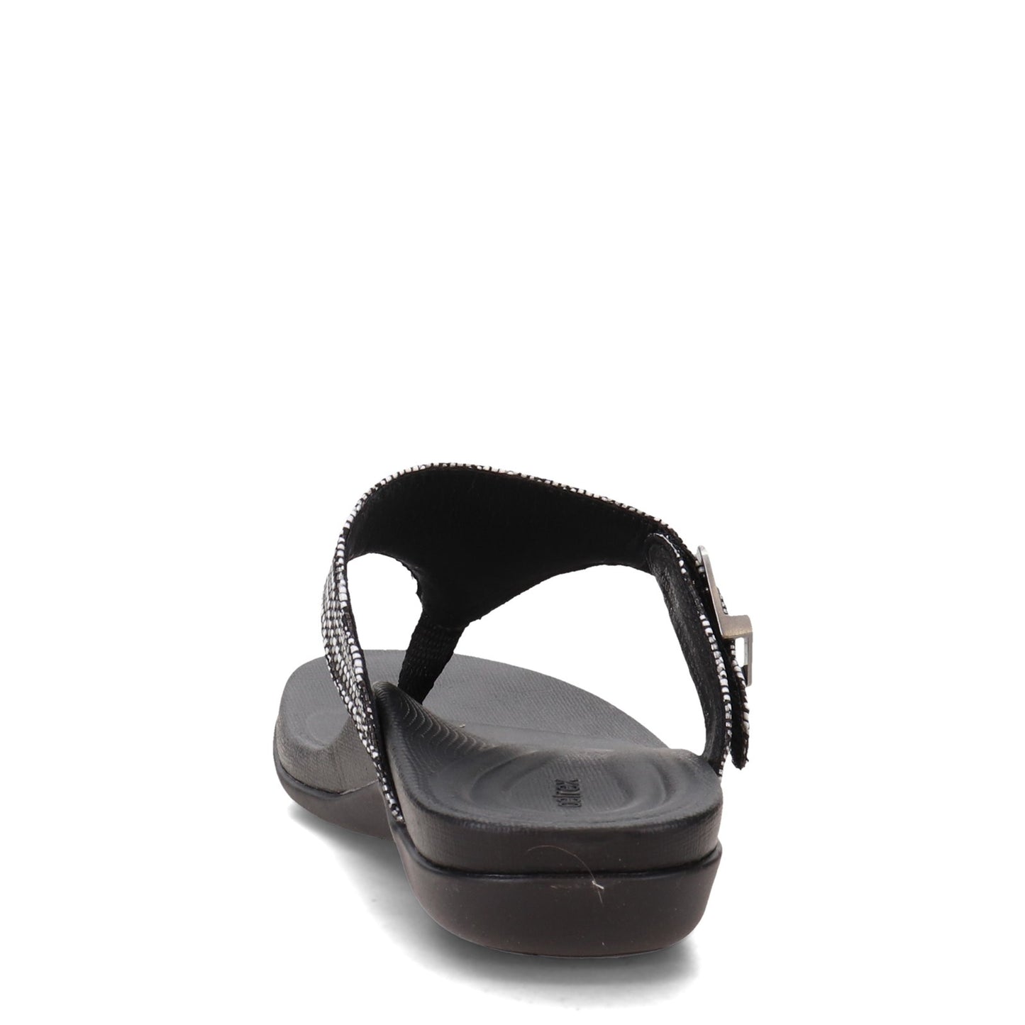 Peltz Shoes  Women's Aetrex Rita Sandal OREO AE870