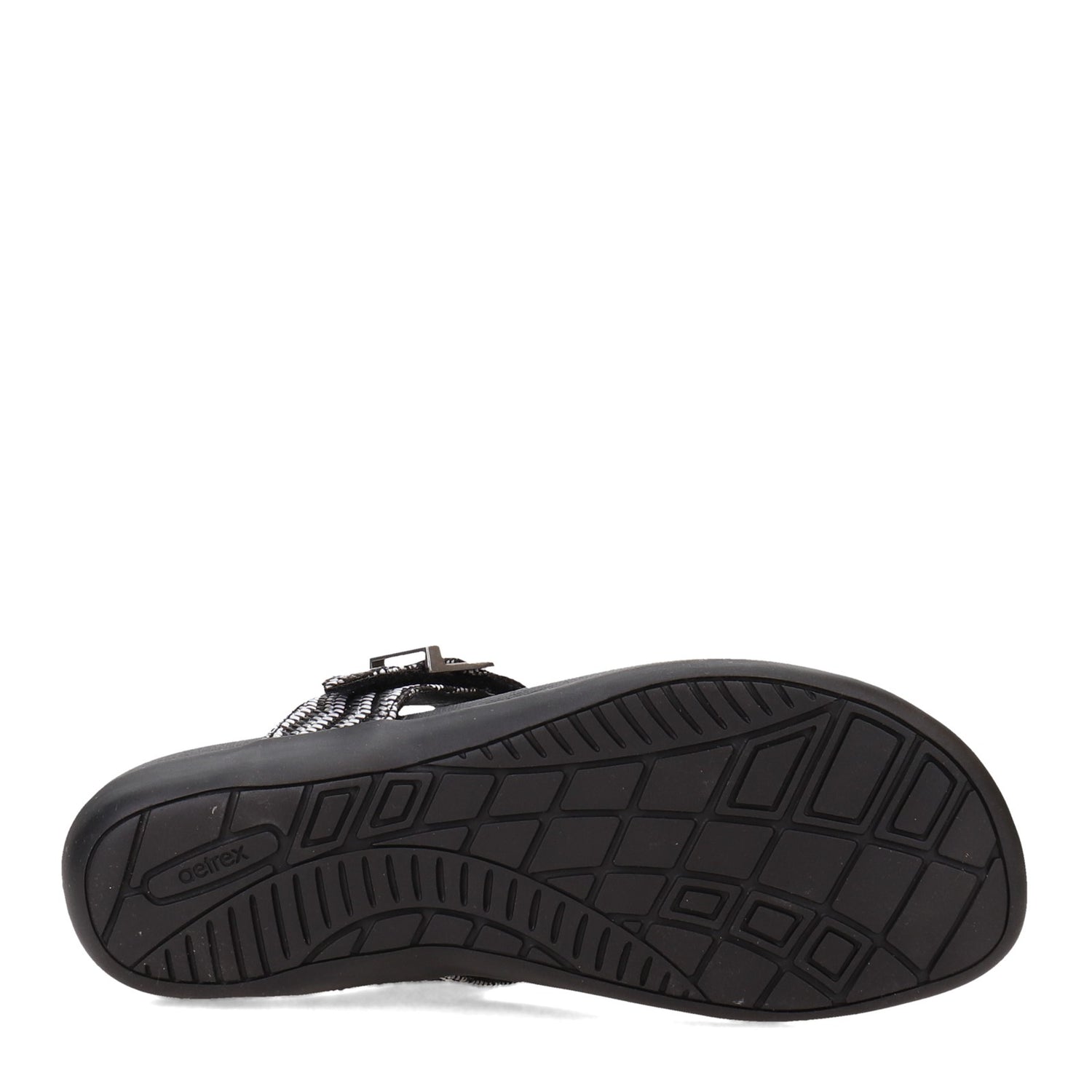 Peltz Shoes  Women's Aetrex Rita Sandal OREO AE870