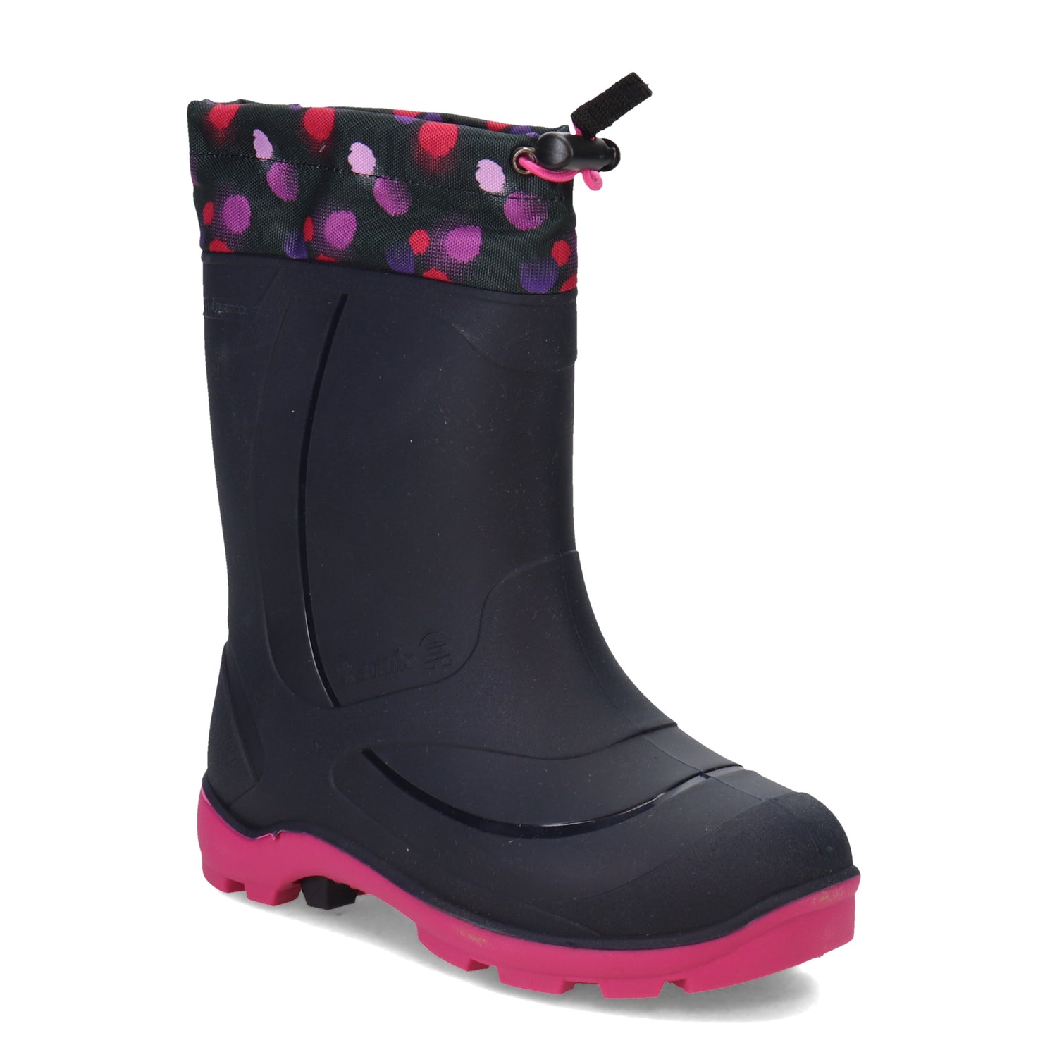 Peltz Shoes  Girl's Kamik Snowbuster 2 Snow Boot - Little Kid & Big Kid NAVY / PINK AK4192 NAM