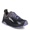 Peltz Shoes  Women's Altra Olympus 5 Trail Running Shoe BLACK GRAY AL0A7R74-020