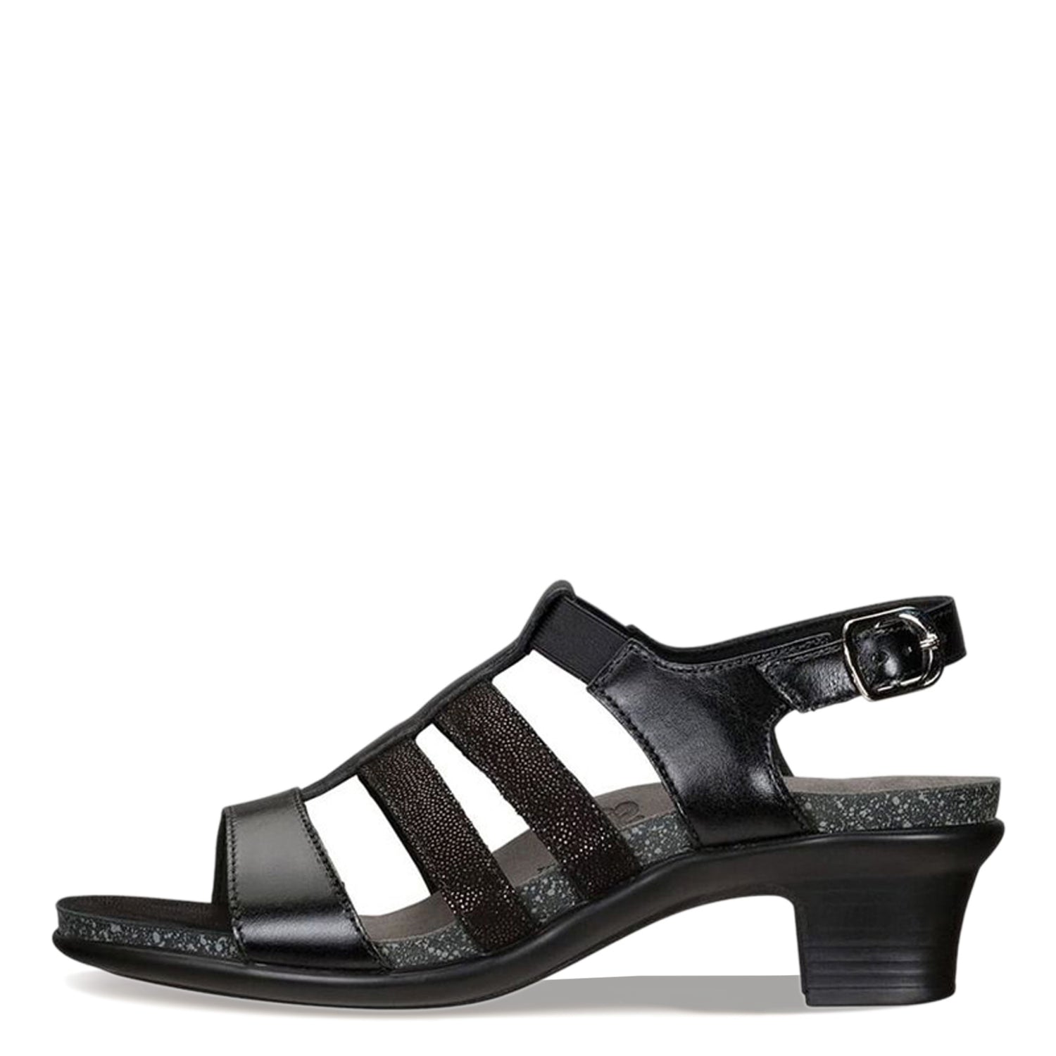 Peltz Shoes  Women's SAS Allegro Sandal BLACK ALLEGRO BLACK