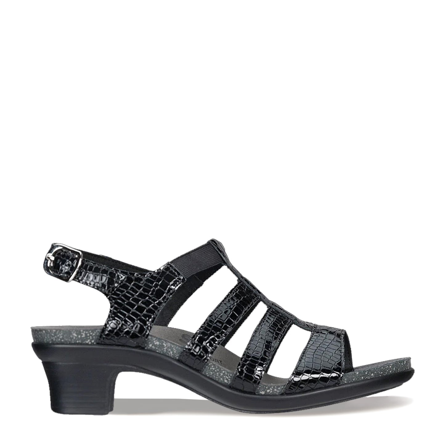 Peltz Shoes  Women's SAS Allegro Sandal BLACK CROC ALLEGRO BLK CRO