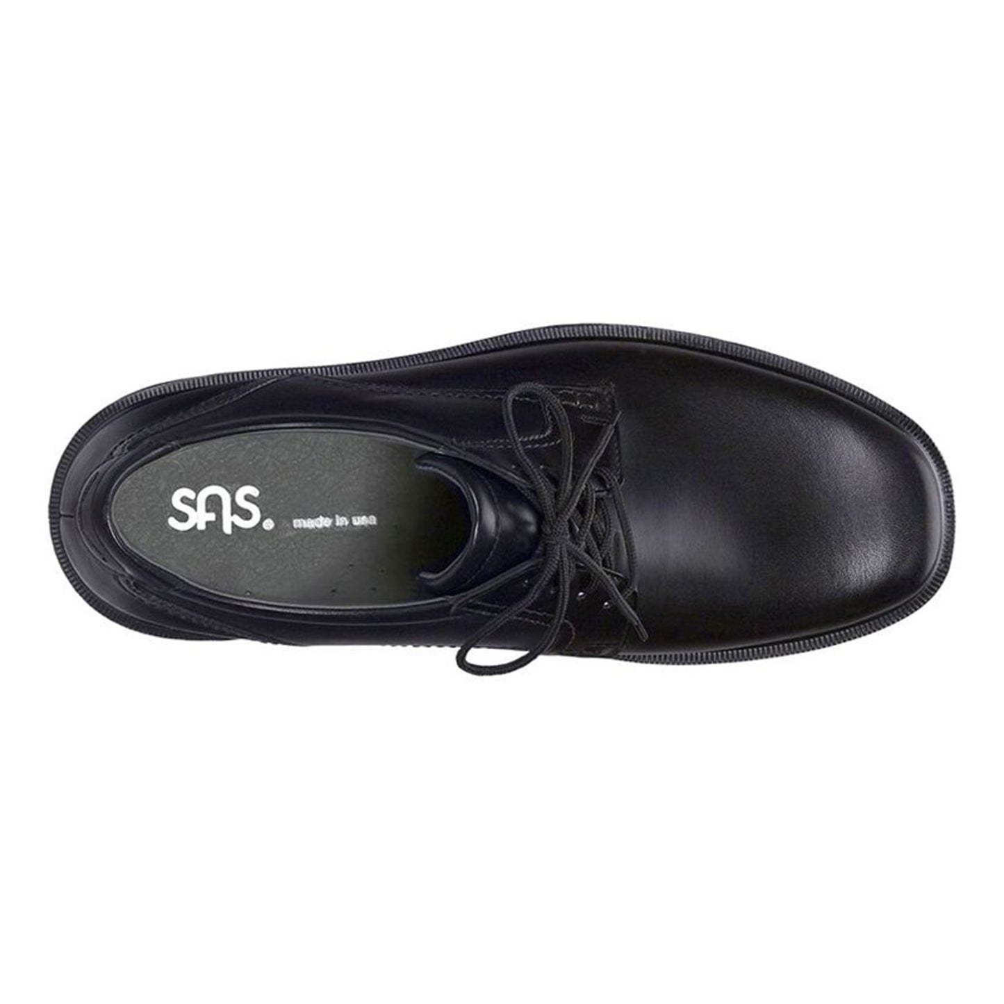 Peltz Shoes  Men's SAS Ambassador Oxford BLACK AMBASSADOR BK